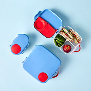 b.box mini, snack and large lunchbox blue blaze