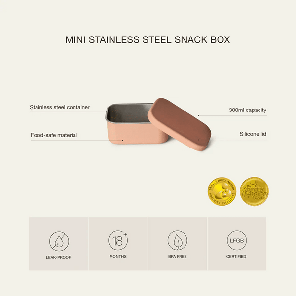 Mini Stainless Steel Snackbox - Brick
