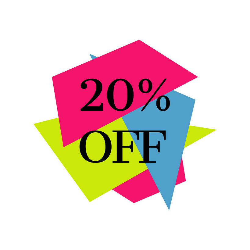 20% off (on all prices in this collection)