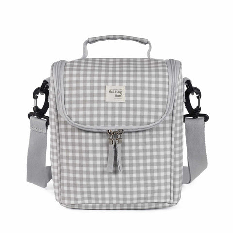 Walking Mum Insulated Bottle Bag - I Love Vichy GREY