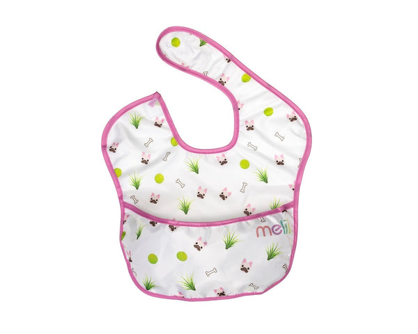 Melii Fold Up Bib 2 Pack - Bulldog