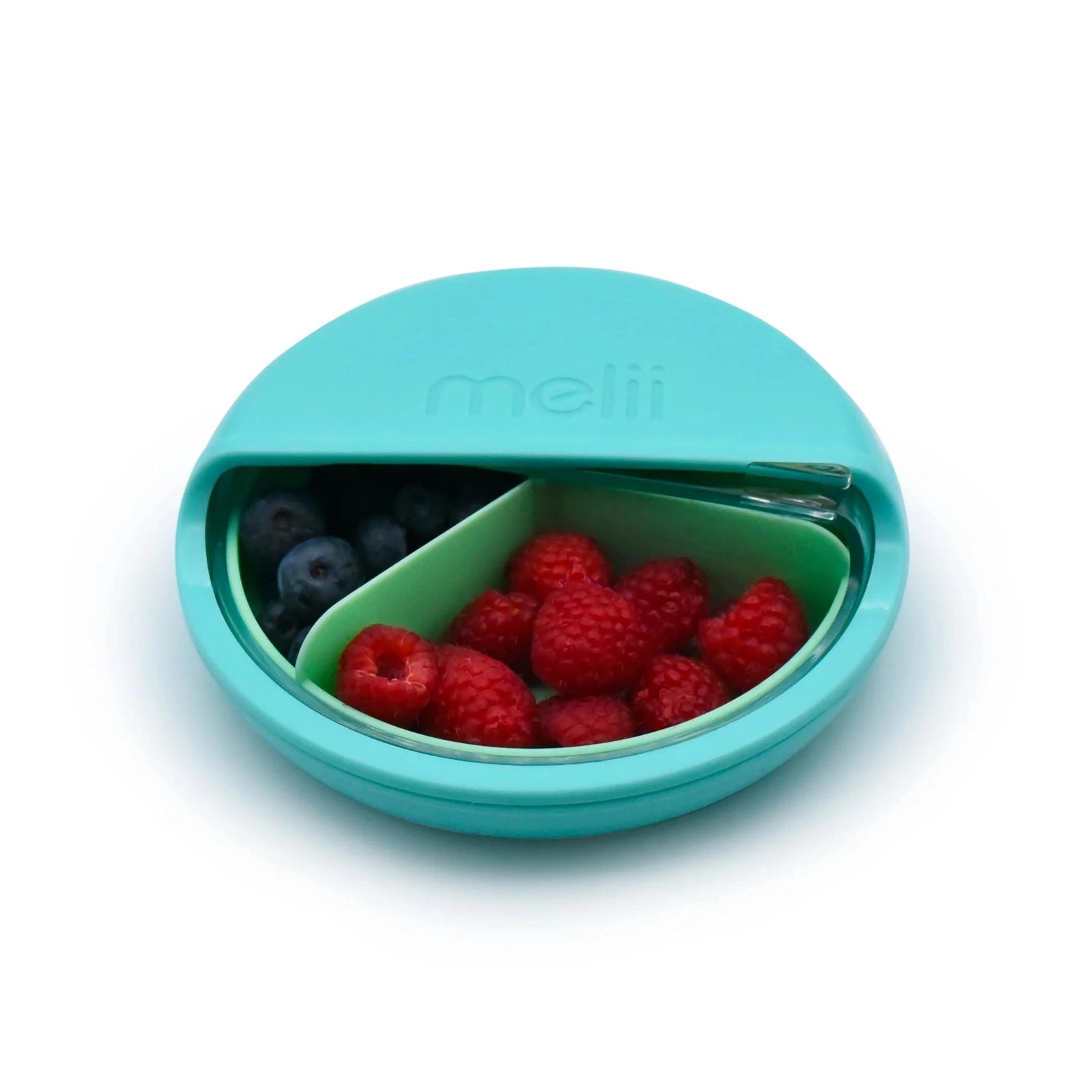 Melii Spin Snack Container - Blue/Mint