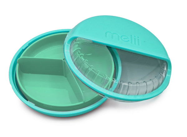 Melii Spin Snack Container - Blue/Mint