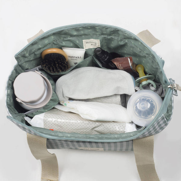 Walking Mum Organizer Bag - I Love Vichy GREEN