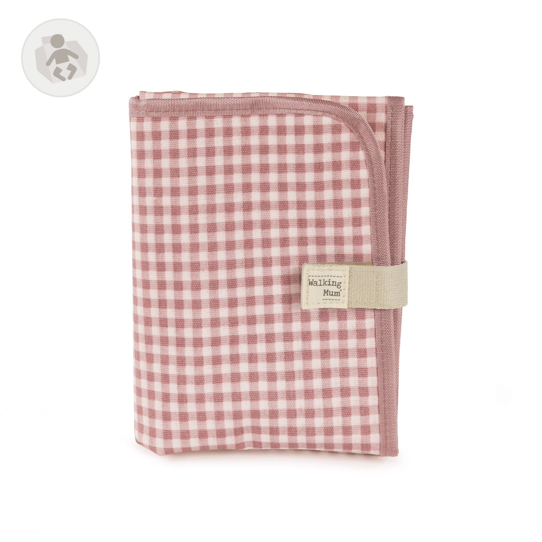 Walking Mum Changing Mat - I Love Vichy PINK