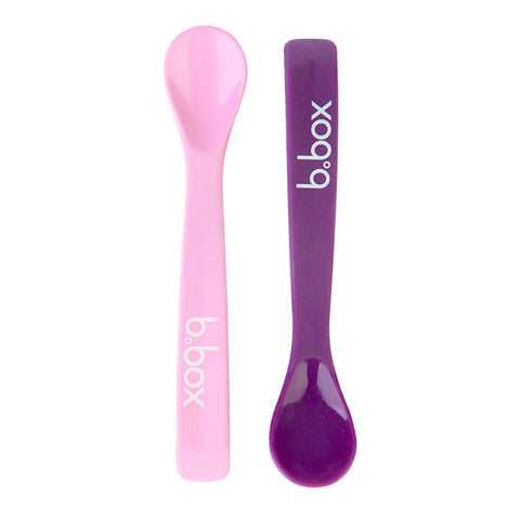 b.box spoon twin pack - purple/pink