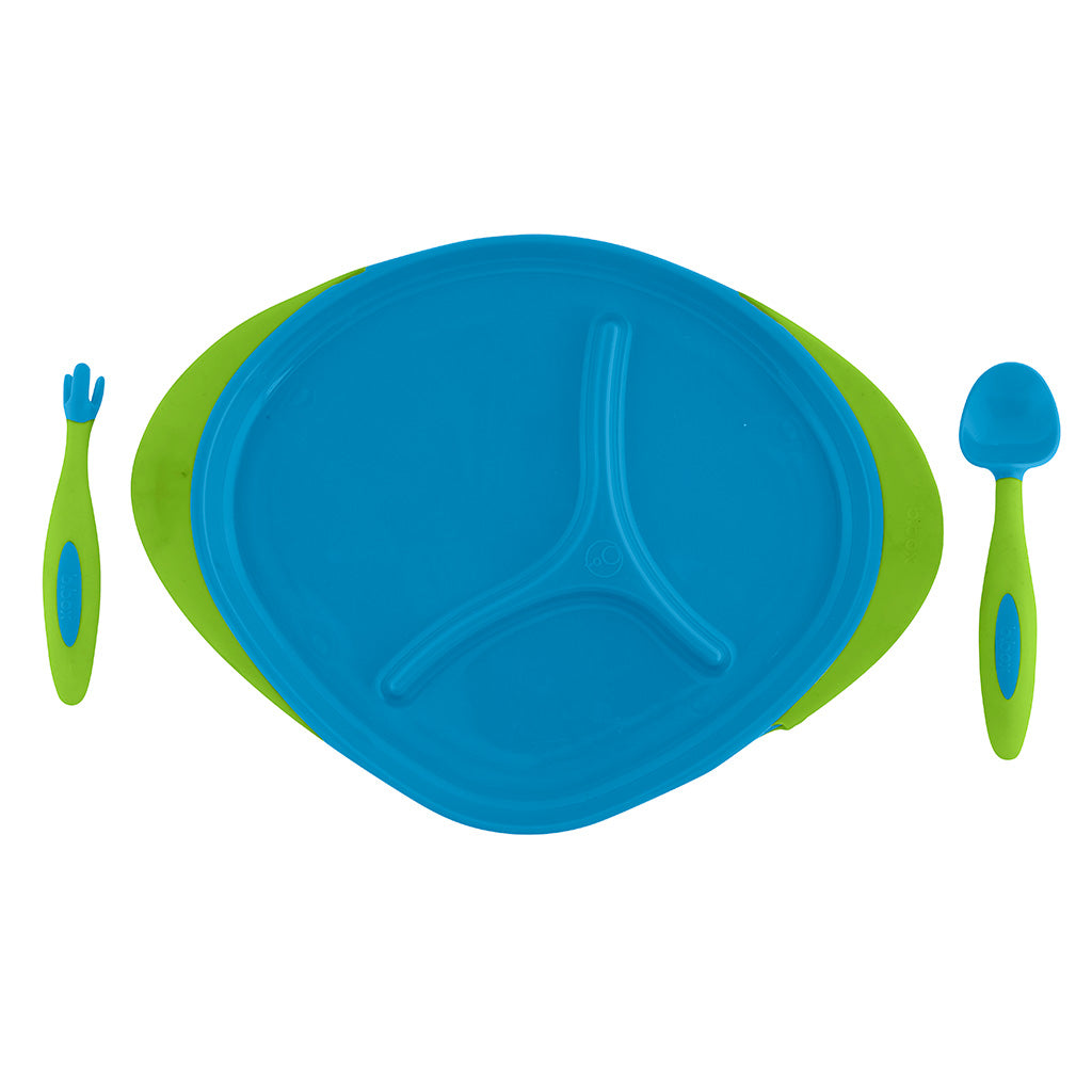 b.box cutlery + plate - Blueberry