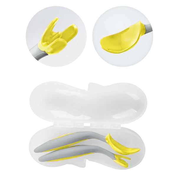 b.box cutlery + plate - Lemon