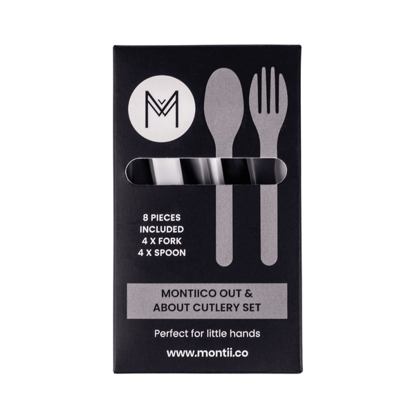OUT & ABOUT CUTLERY SET - MONOCHROME