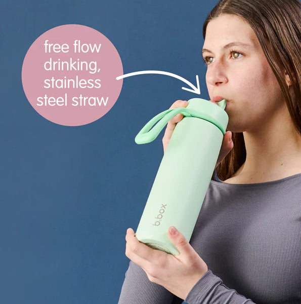 b.box 690mL Insulated Flip Top Bottle - olive
