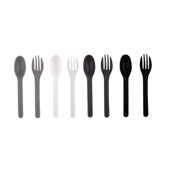 OUT & ABOUT CUTLERY SET - MONOCHROME