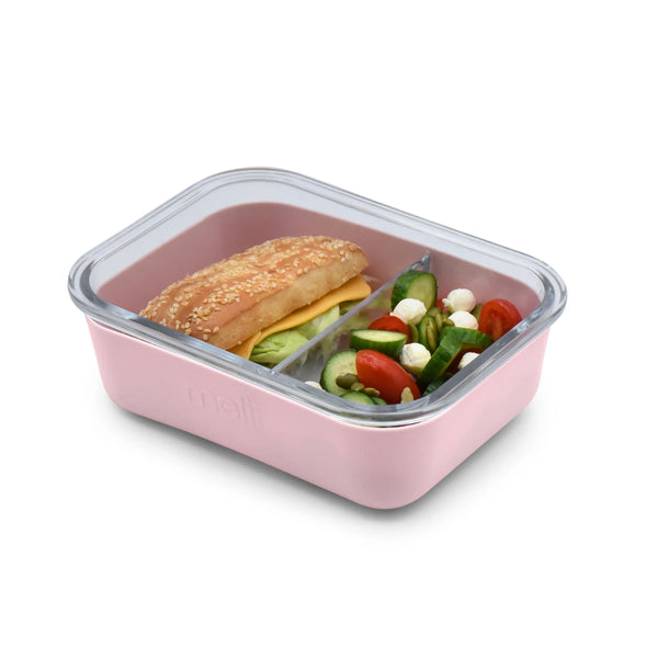 Melii Glass Meal Prep bento box - Pink