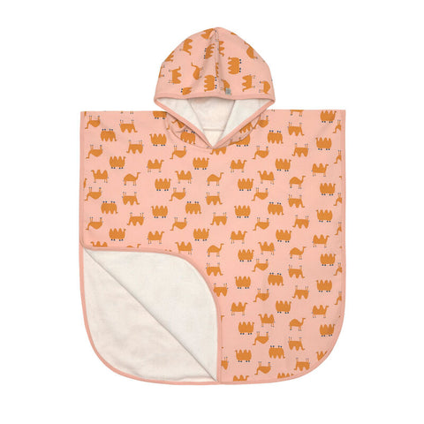 LÄSSIG Beach Poncho Camel Pink