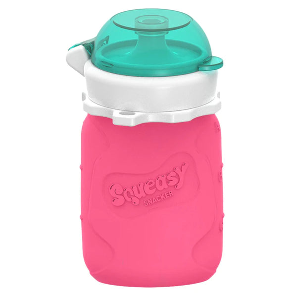 Squeasy Snacker Mini 100ml - reusable pouch pink