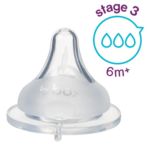 Pack of 2 baby bottle anti-colic teat Stage 2 - 6months+