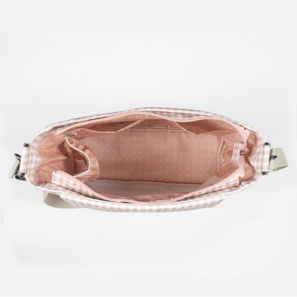 Walking Mum Changing Bag - I love Vichy PINK