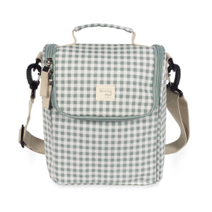 Walking Mum Insulated Bottle Bag - I Love Vichy GREEN