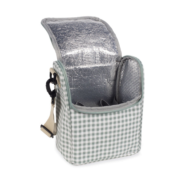 Walking Mum Insulated Bottle Bag - I Love Vichy GREEN