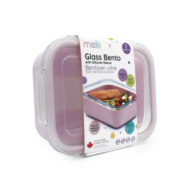 Melii Glass Meal Prep bento box - Pink