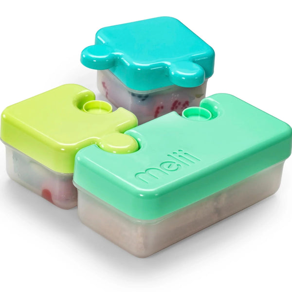 Puzzle Container - Lime/Blue/Green