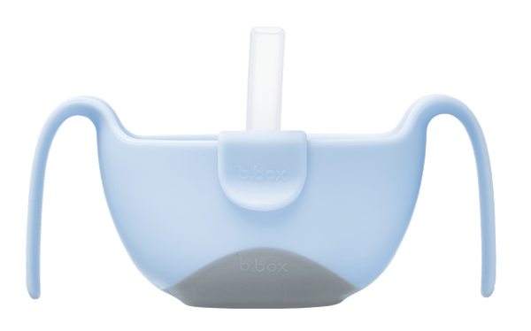 b.box Bowl and Straw - Bubblegum