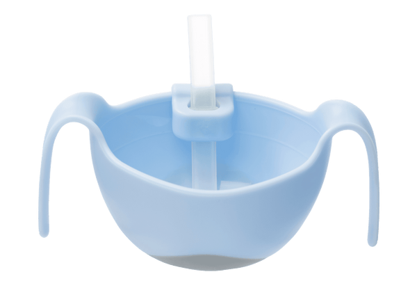 b.box Bowl and Straw - Bubblegum