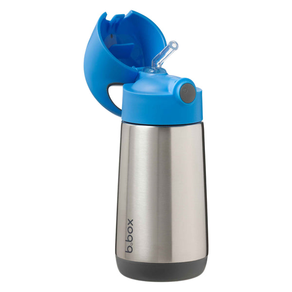 b.box Insulated Straw Bottle - 350ml – Blue Slate