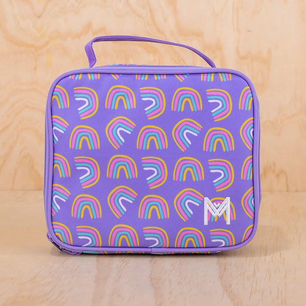 MontiiCo Medium Insulated Lunch bag - Rainbows