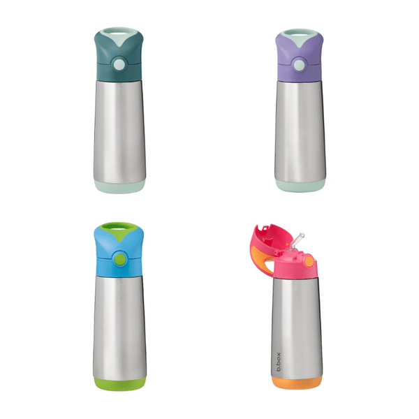 b.box Insulated Straw Bottle - 500ml – Lilac Pop