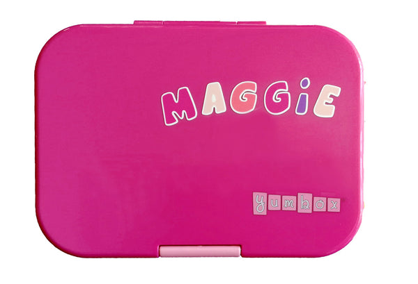 Waterproof lunch box sticker - ABC Pink