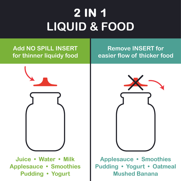 Squeasy Snacker, 180ml - reusable pouch red