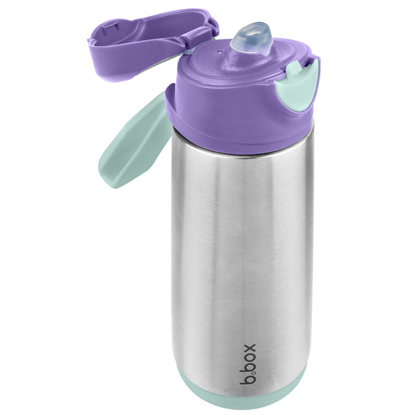 b.box Insulated Spout Bottle 500ml - Lilac Pop