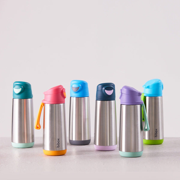 b.box Insulated Spout Bottle 500ml - Strawberry Shake