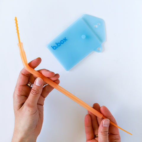 b.box Reusable Silicone Straw Travel Set