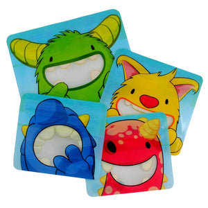 Nom Nom Kids Monster Collection Snack Bags x4