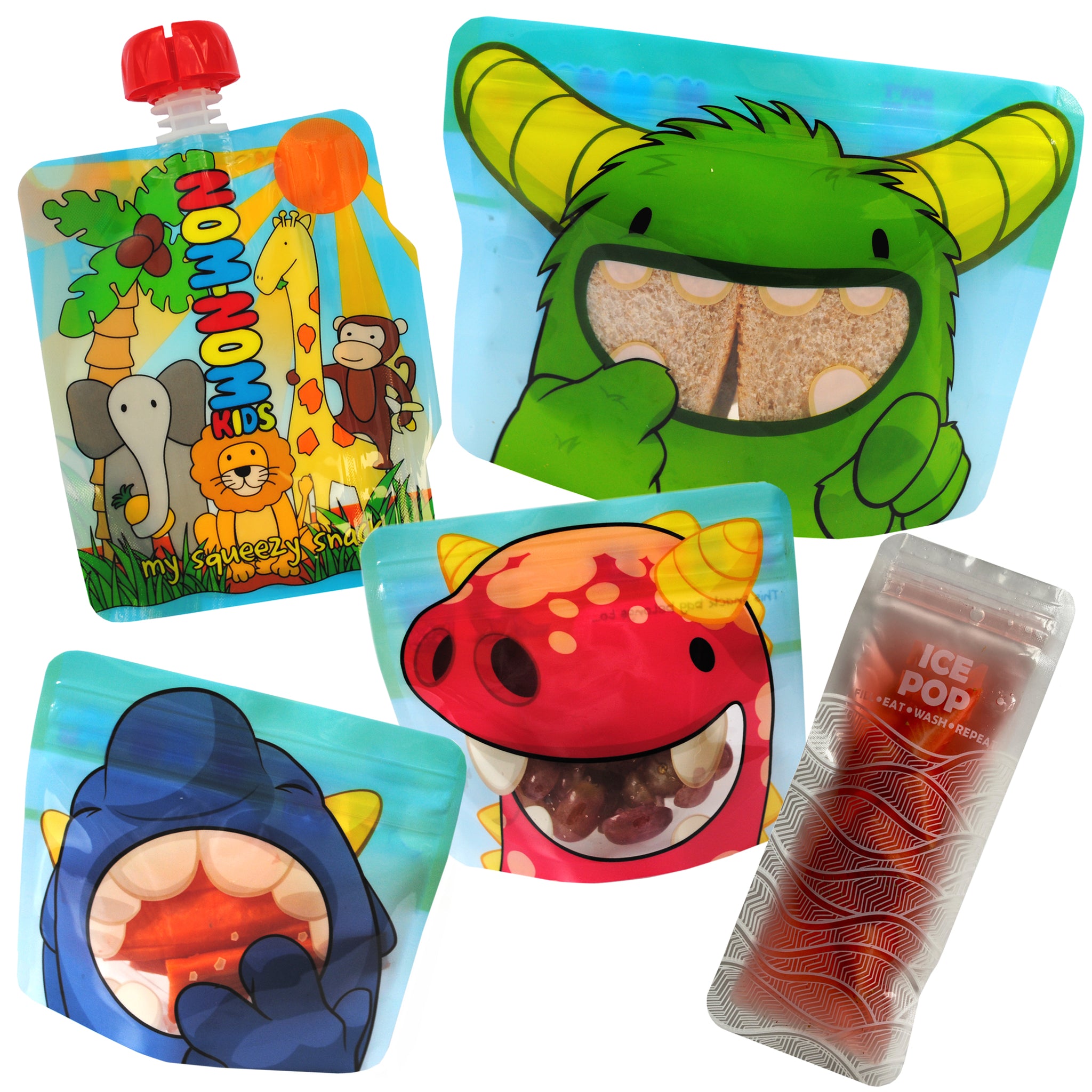 Nom Nom Kids Snack Bags are here