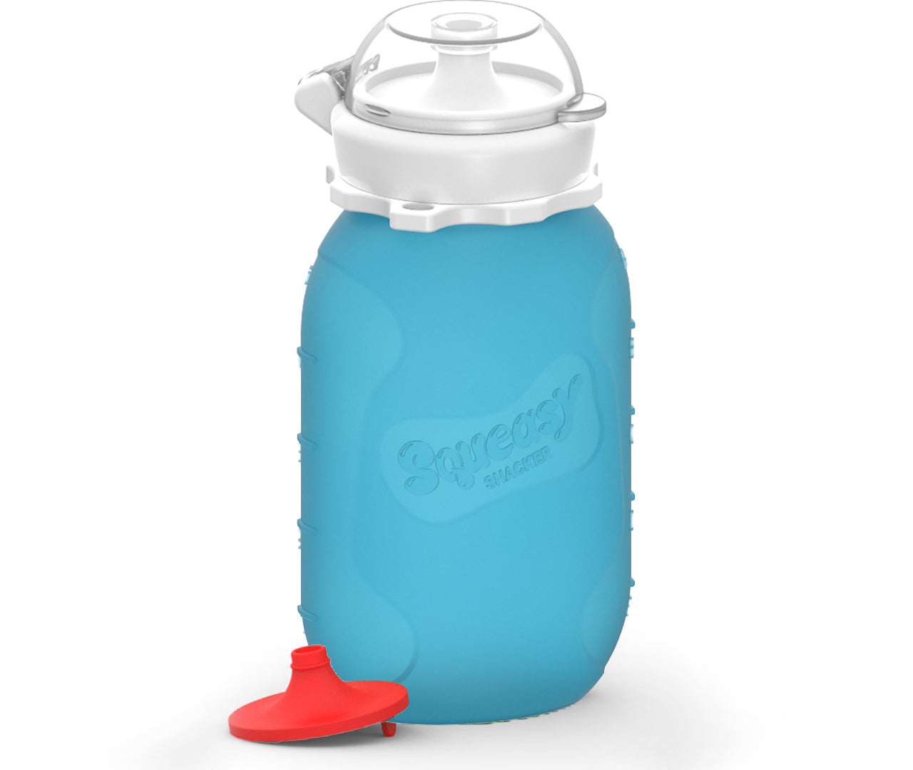Squeasy Snacker, 180ml - reusable pouch blue